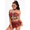Tenue étudiante sexy 4 pièces - J Lingerie