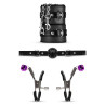 Coffret BDSM  Black Fantasy 10 accessoires - Bedroom Fantasies