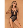 Body sexy noir et argent - J Lingerie