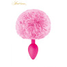 Plug queue de lapin - rose