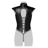 Corsage lacé sexy fetish - Grey Velvet