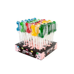 Présentoir avec 40 sucettes pénis alcoolisees