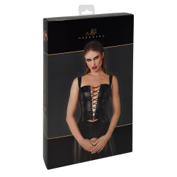 Top style corset Vixen F365 - Noir Handmade