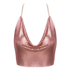 Top en métal doré rose - Cotelli ACCESSOIRES