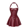Mini robe corset Dark Romance F397 - Noir Handmade