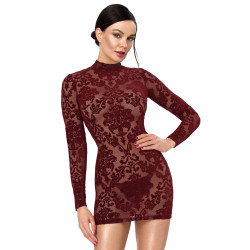 Mini robe Masquerade F423 - Noir Handmade