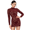 Mini robe Masquerade F423 - Noir Handmade