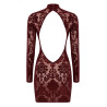 Mini robe Masquerade F423 - Noir Handmade