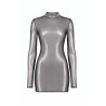 Mini robe manches longues Moondust F431 - Noir Handmade