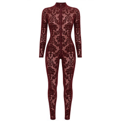Combinaison 3 zips Masquerade F421 - Noir Handmade