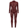 Combinaison 3 zips Masquerade F421 - Noir Handmade