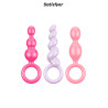 Set de 3 plugs colorés Booty Call - Satisfyer