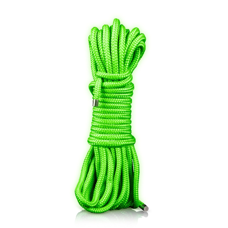 Corde de bondage phosphorescente 10m - Ouch